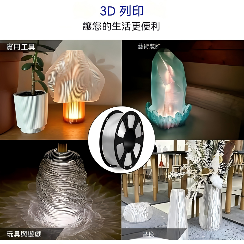3D Printing Filament, Regular 1.75mm, 1kg Spool High Toughness & Easy Printing, Compatible with Bambu AMS