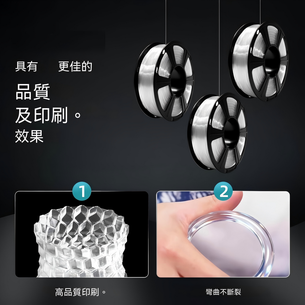 3D Printing Filament, Regular 1.75mm, 1kg Spool High Toughness & Easy Printing, Compatible with Bambu AMS